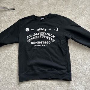 Black Ouija Board Sweatshirt
